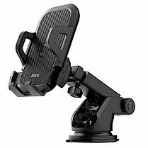 Тримач для мобільного HOCO CA76 Touareg one-touch center console car holder Black, фото 4