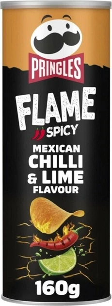 Чіпси Pringles з мексиканським перцем та лаймом Spicy Mexican Chilli & Lime Flavour 160 g