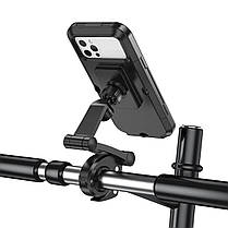 Тримач для мобільного HOCO CA101 Rider waterproof bicycle stand Black, фото 3