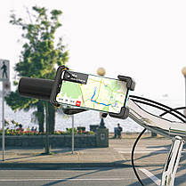 Тримач для мобільного HOCO CA93 Rider bike motorcycle universal holder Black, фото 6