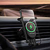 Тримач для мобільного Baseus Stable Gravitational Wireless Charging Car Mount Pro 15 W (Air Outlet Version), фото 7