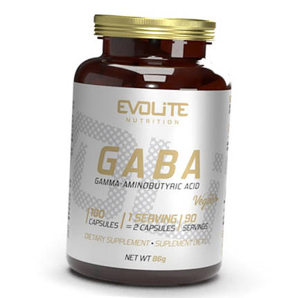 Габа Evolite Nutrition Gaba (180 veg caps), фото 2