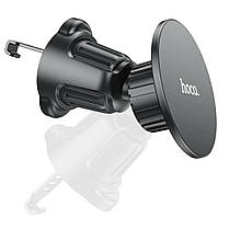 Тримач для мобільного HOCO H12 Fine jade ring magnetic car holder(air outlet) Black, фото 6