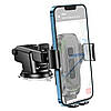 Тримач для мобiльного з БЗП HOCO HW3 Wise automatic induction wireless fast charging car holder(center, фото 7