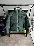 Чоловіча зимова куртка Stone Island M1779 зелена, фото 4