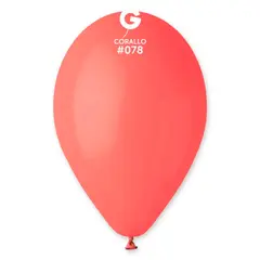 Латексна кулька Gemar коралова (078) пастель 12" (30 см.) 100шт.