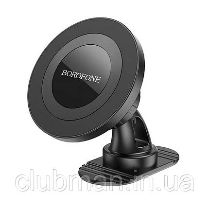 Тримач для мобільного BOROFONE BH91 Ring magnetic car holder(center console) Black, фото 1