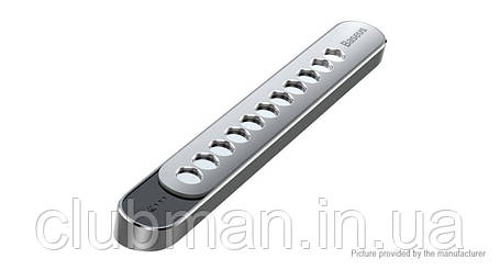 Паркувальна карта Baseus Sliding Cover Temporary Parking Number Plate Silver, фото 1