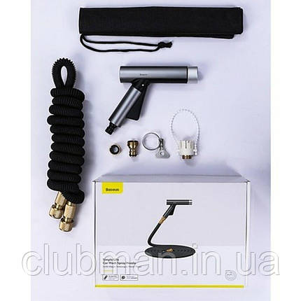 Мінімийка Baseus Simple Life Car Wash Spray Nozzle 15 m after water filling Black, фото 3