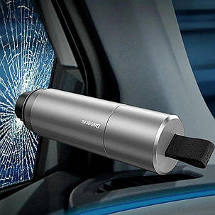 Автомобільний молоток Baseus Sharp Tool Safety Hammer Silver, фото 1