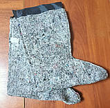 Чоловічі гумові робочі чоботи захисні з утепленим панчохом розмір 41 зелені Якісне взуття, фото 7