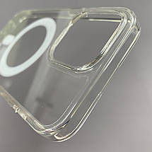 Чохол для Apple iPhone 11 Pro прозорий чохол з MagSafe на телефон айфон 11 про прозорий q1w, фото 5