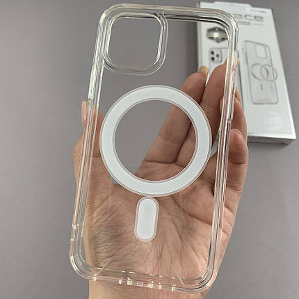 Чохол для Apple iPhone 11 Pro прозорий чохол з MagSafe на телефон айфон 11 про прозорий q1w, фото 1