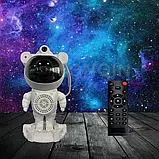 Великий нічник Проєктор зоряного неба та місяця Астронавт Космонавт Лазерний з BT колонкою пультом і таймером, фото 8