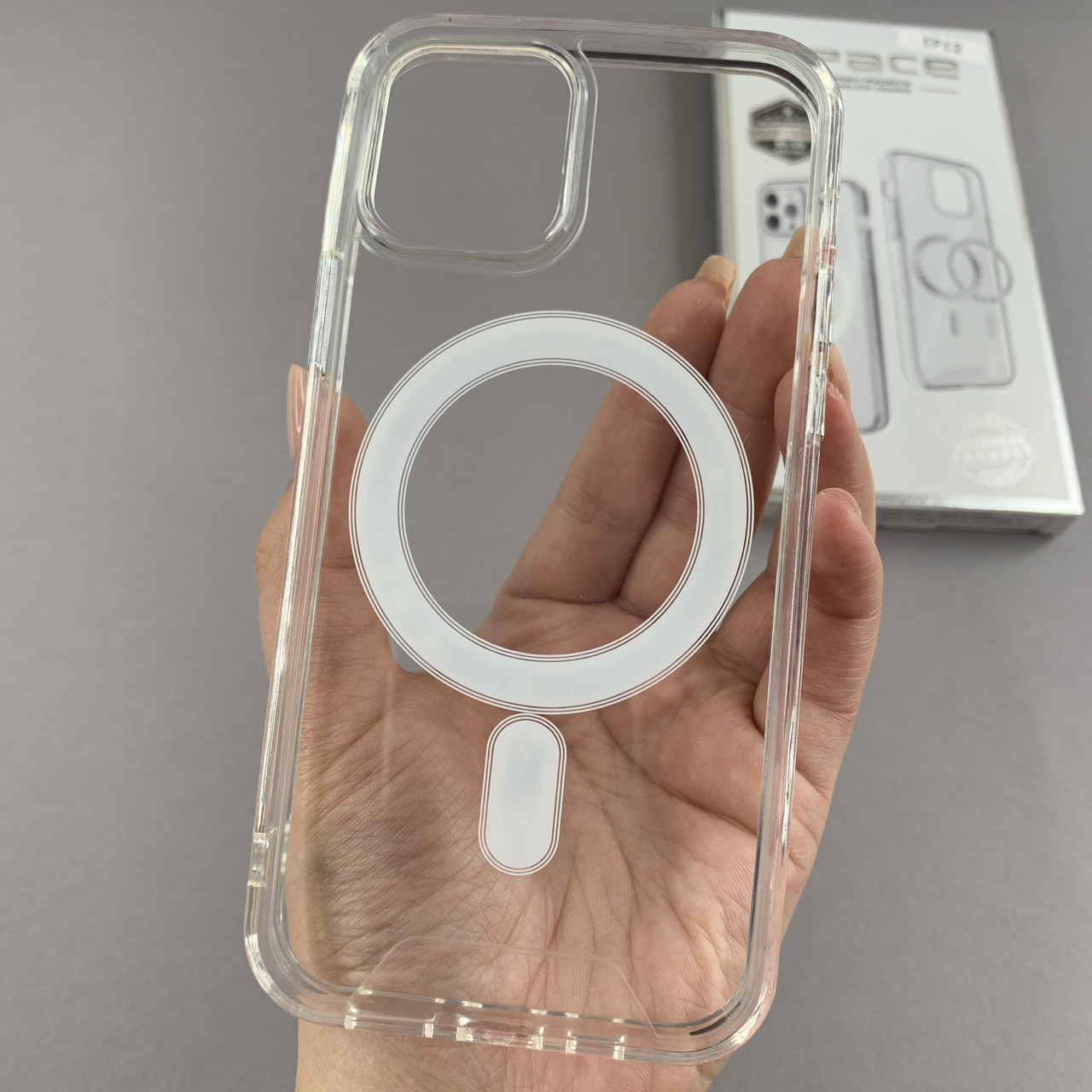 Чохол для Apple iPhone 12 прозорий чохол з MagSafe на телефон айфон 12 прозорий q1w