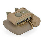 Ліхтарик на шолом WEX029 Gen2 + планка Пікатінні з Wing-Loc, Tan, фото 3