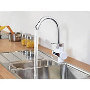 Водонагрівач Проточної Води Delimano з Екраном Нижнє Підключення з LCD Дисплеєм Цифровий Білий, фото 4