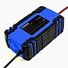 Зарядний пристрій для автомобільного акумулятора Foxsur 12V-24V 8A (Синій), фото 4