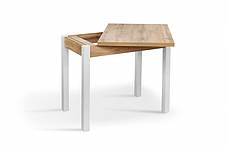 Кухонний стіл трансформер Скай Мікс меблі, колір дуб тахо, білий, фото 2