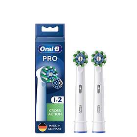 Насадки Oral-B EB50RX Pro Cross Action White на зубну щітку (2 шт.)