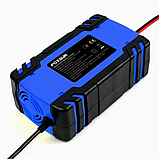 Зарядний пристрій Foxsur 12V-24V 8A для автомобільного акумулятора (Синій), фото 4