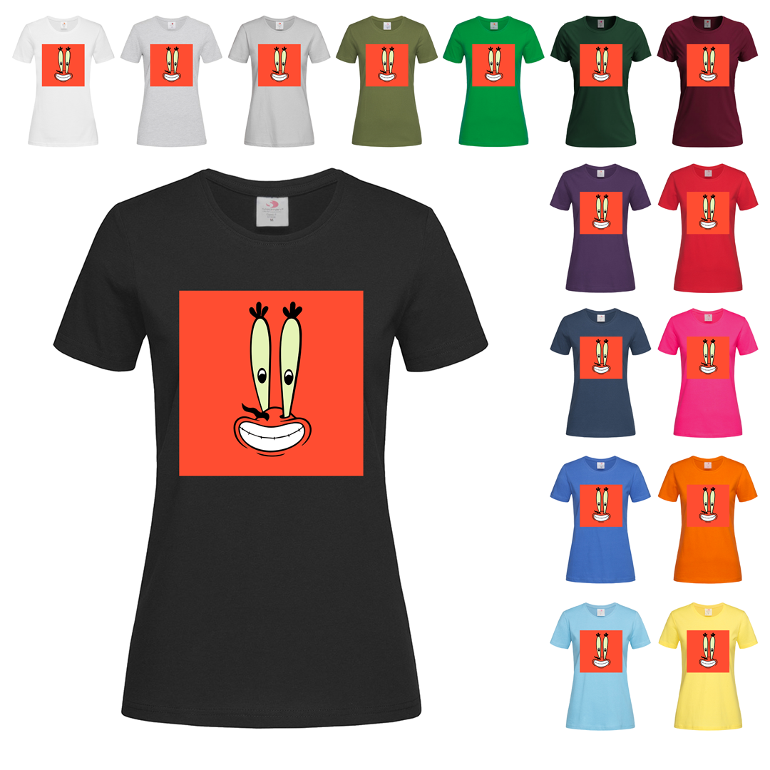 Чорна жіноча футболка Sponge Bob MrCrabs (11-27-15), фото 1