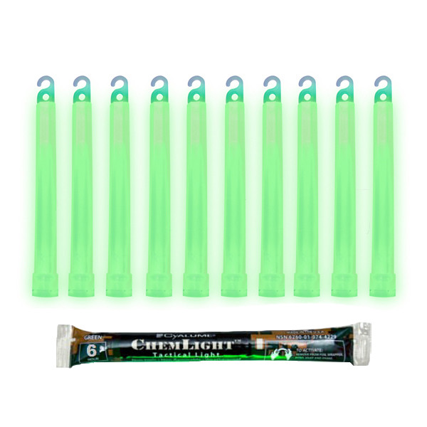 Хімічне джерело світла Cyalume ChemLight 6" Green