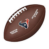 М'яч для американського футболу Wilson Houston Texans розмір 9 композитна шкіра (WTF1748XBHU)