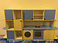 Комплект ігрових меблів "Кухня + шафа для іграшок". Тематична стінка в ігрову зону для дитячого садка, фото 2