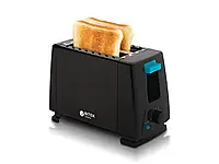 Электрический горизонтальный тостер для хлеба на 2 тоста и 1000 Вт BITEK BT-263 Черный