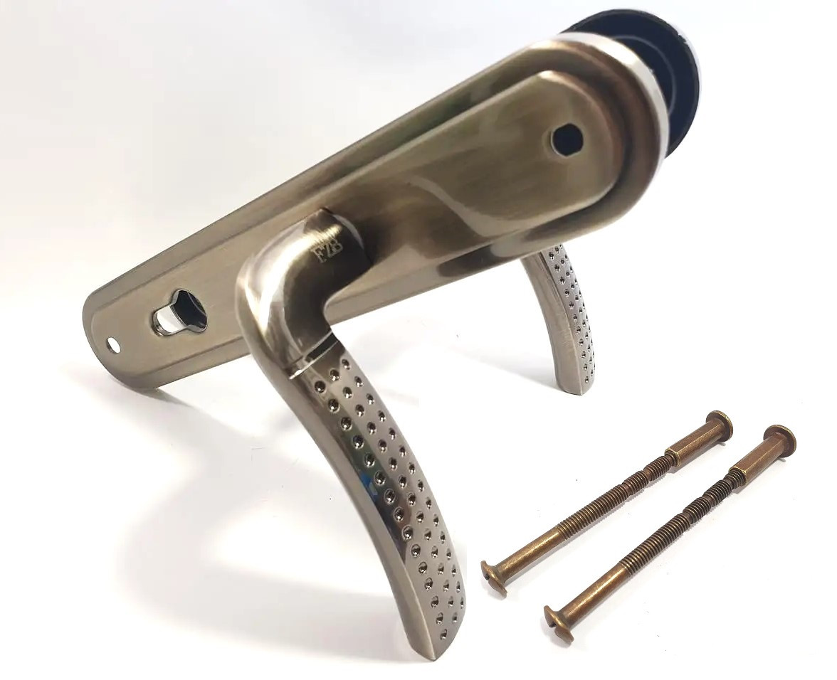 Ручка на планці широка посилена HP-85.0426-AB" бронза