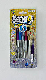 Набір ароматних гелевих ручок – Металеве сяйво (5 кольорів) 12265 Sentos
