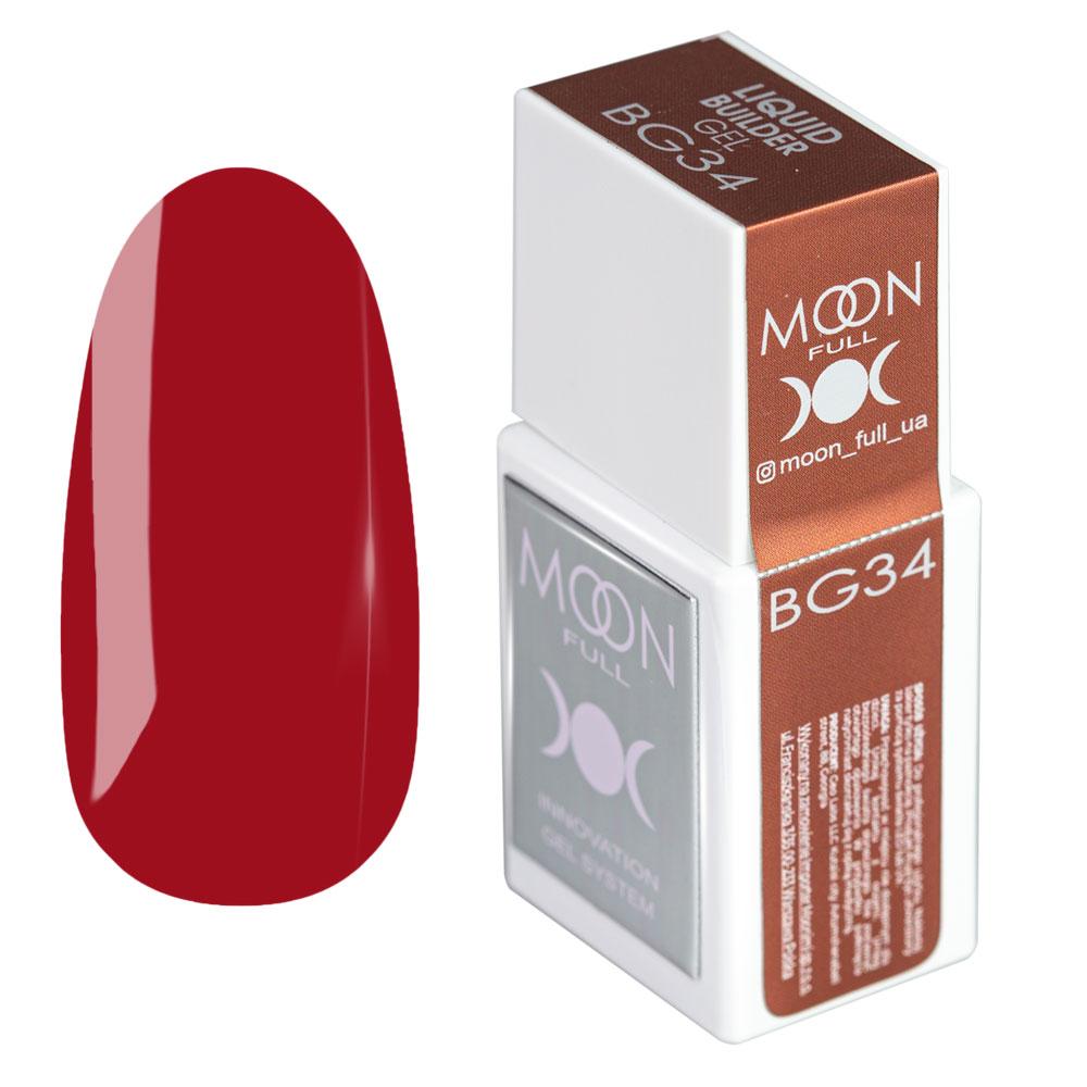 Рідкий гель для нігтів Moon Full Liquid Builder Gel №BG34, 15 мл, фото 1