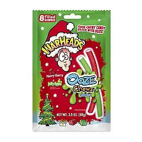 Жувальні конфети WARHEADS Ooze Chewz Christmas Ropes, 100г