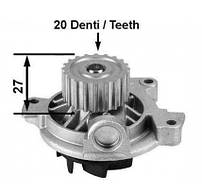 Насос водяний Volkswagen LT, T-4 2,5 TDI Graf