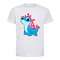 Белая детская футболка Холодное сердце Salamander Bruni (11-26-7-білий)