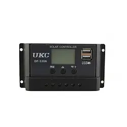 Контролер заряду сонячної батареї UKC DP-530A 30A з USB
