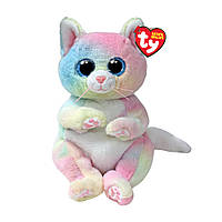 Мягкая игрушка глазастик TY Beanie bellies Радужный кот CAT (высота 15 см) 41291