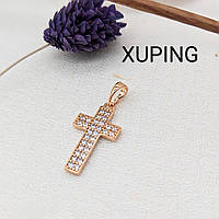 Подвеска крестик Xuping Jewelry Медицинское золото Диаметр 1,2*2 см Стильные подвески