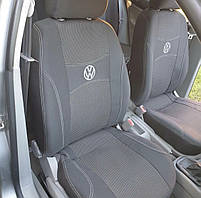 Чохли VW TOURAN 2010-з/сп і сидіння з 3 частин; закритий тил; передній підлокітник; 5 підголівник; a