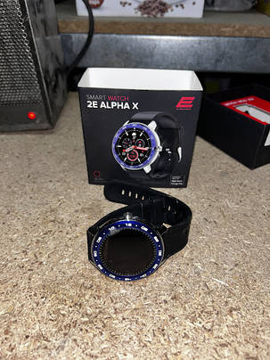 Розумний годинник 2E Alpha X 46 mm 2E-CWW30SLBL Silver-Blue No 230112112, фото 2