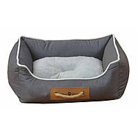 Лежак для кошек и собак с подушкой Animall Nena 73×59×18 см мягкое спальное место котам и маленьким собакам