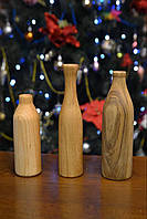 Унікальні дерев'яні вази у скандинавському стилі, дизайнерські вази ручної роботи.