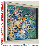 Картина абстракция маслом акрилом на холсте Авторская Картина интерьерная живопись ручной работы художника