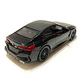 Іграшкова машинка металева BMW M8 Competition Coupe, БМВ, чорна, звук, світло, інерція, откр двері, багажник, капот, Автоексперт,, фото 4