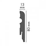 Плінтус МДФ LP-06011S03 Cezar 80х11мм. Польща. Плінтус підлоговий з МДФ, фото 2