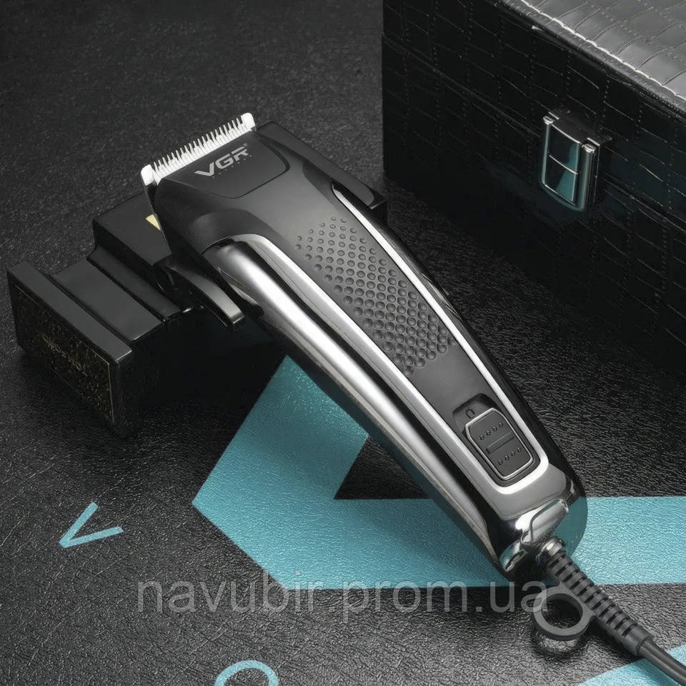 Машинка для стрижки волосся VGR V-120 набір для стрижки, професійна дротова машинка для стрижки
