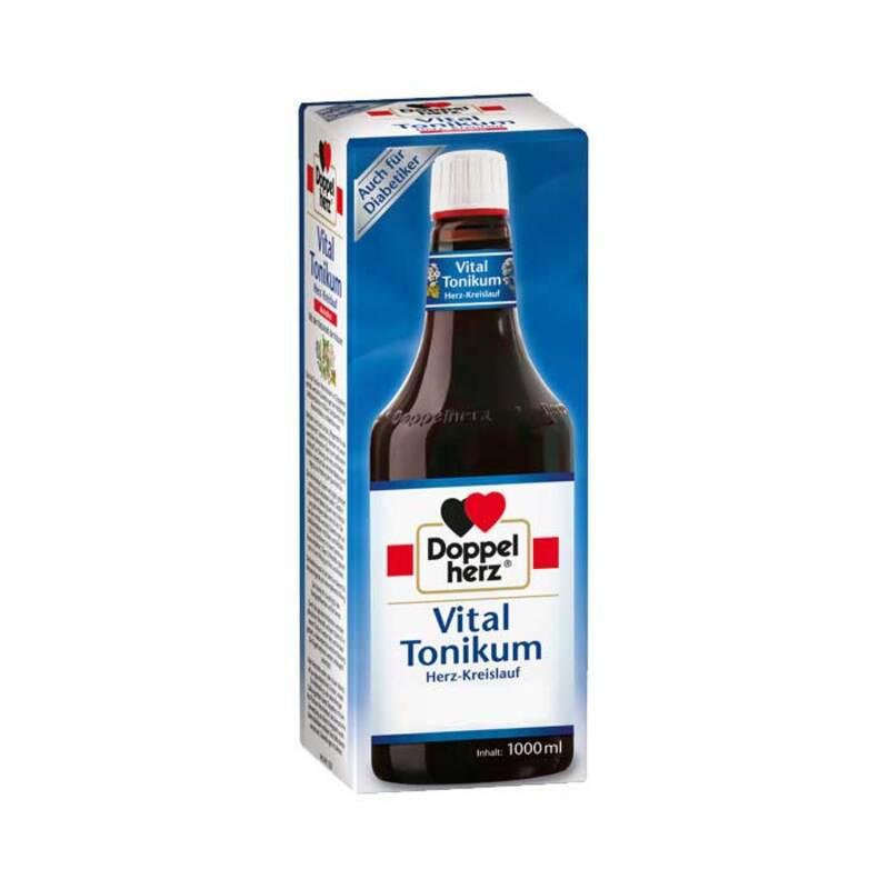 Бальзам Doppelherz Vital Tonikum Herz Kreislauf, 1000 ml. Доппельгерц Вітал Тонік серцево-судинний, 1000 мл., фото 1