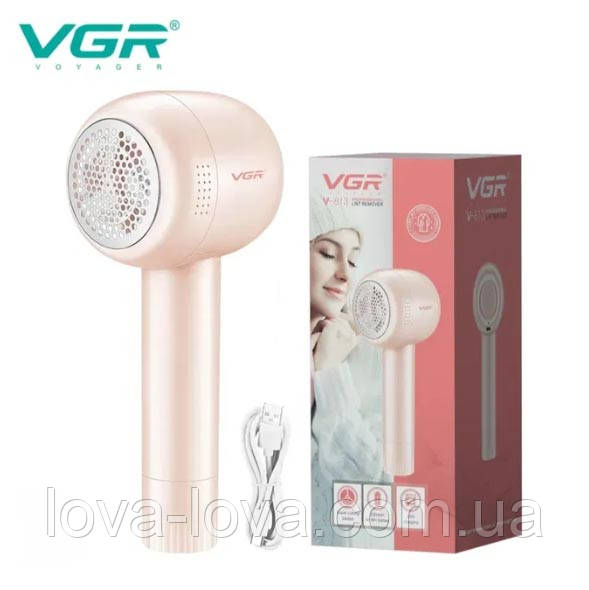 Акумуляторна машинка для видалення ковтунців VGR V-813 рожевого кольору