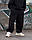 Теплі спортивні штани оверсайз OGONPUSHKA Bend Fleece чорні, фото 9